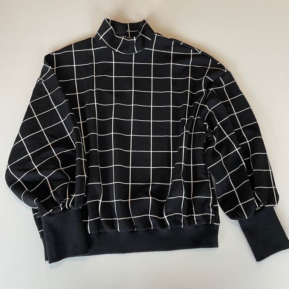 Black and White Turtleneck